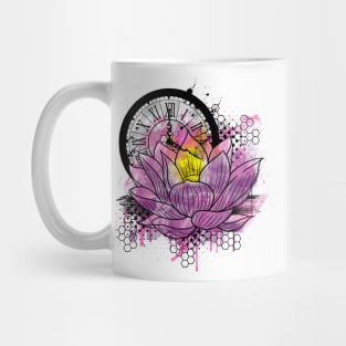 A Tranquil Time - Abstract Lotus Mug